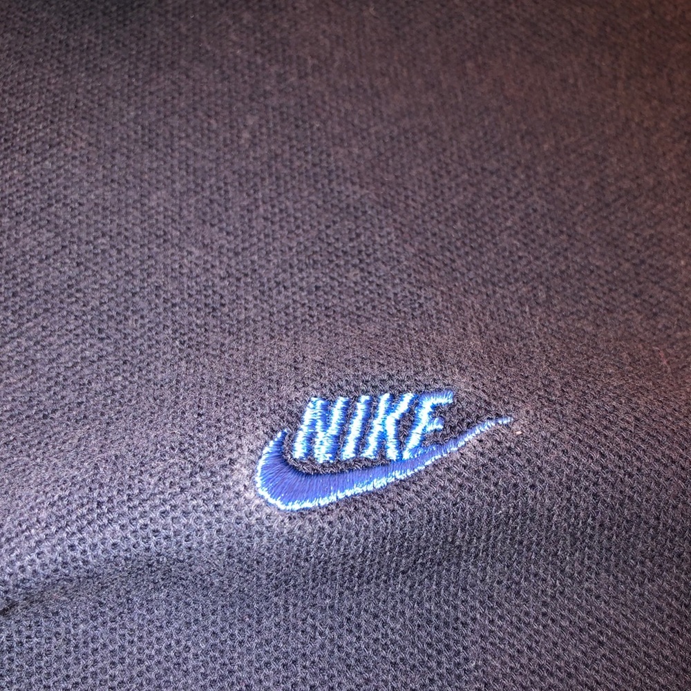 VINTAGE Nike Small Swoosh Logo SS Polo Shirt L - Picture 3 of 6